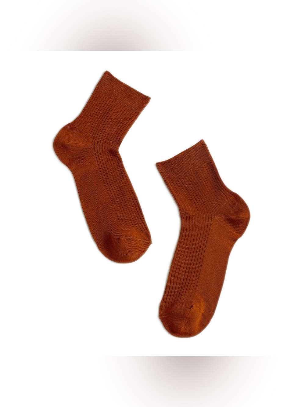 Madewell Women’s Semi-Sheer Ankle Socks Warm Coffee One Size NWT Super Stretch